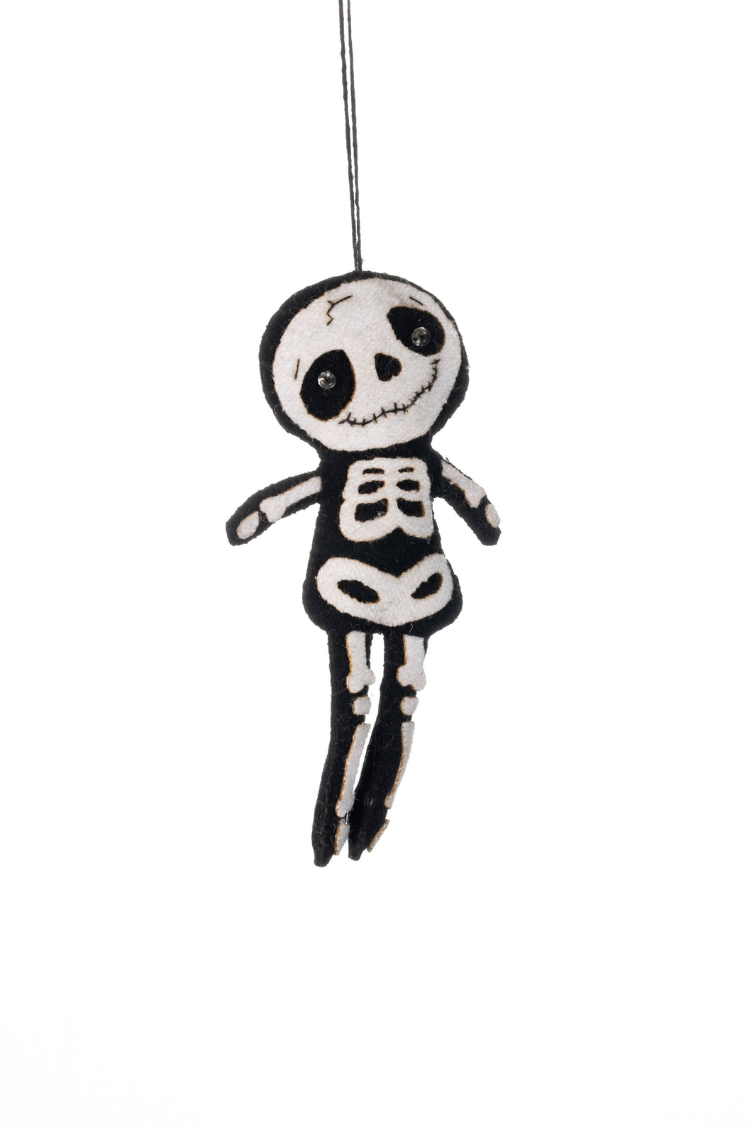 Adorable felt Mr Bones Halloween hanger. Halloween decorations, Halloween tree.