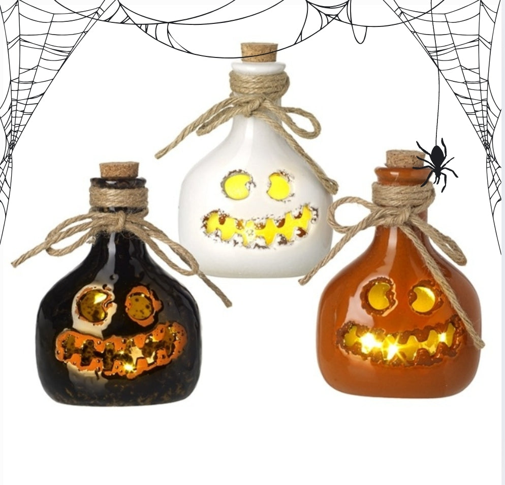 Cute Halloween light up pumpkin bottle. Halloween decorations